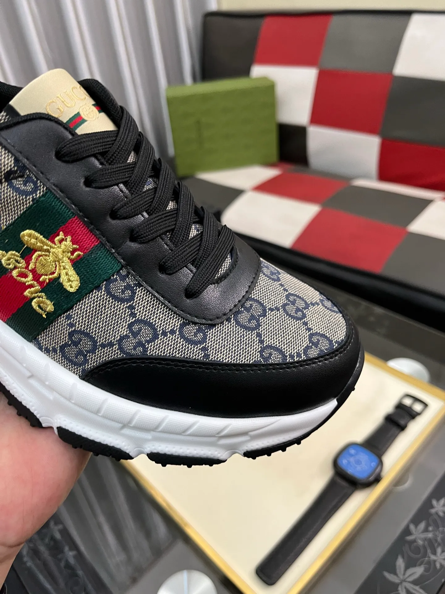 Men's Men's Shoes 💰458⌚️⌚️《Gucci*》The latest hot-selling casual shoes, top brand [seduce] luxury~purchase, top~quality. [Strong] The upper is made of imported breathable cowhide with material ➕ breathable sheepskin feet (•) and fine workmanship. Original stylish and stylish soft rubber wear-resistant and non-slip outsole, light and comfortable on the foot, size: 38-443️⃣colors available
